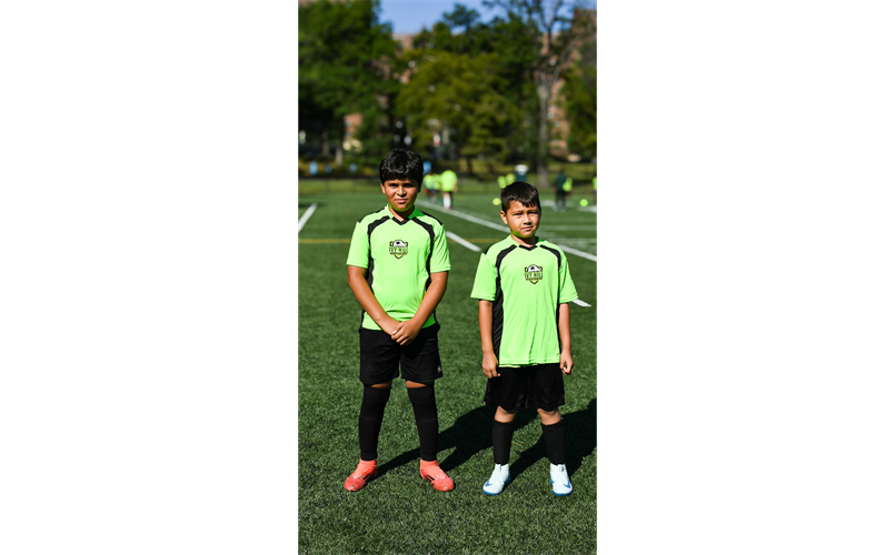 OUR uniform is as follows; GREEN SHIRT (provided by us after registration completion). PLAIN BLACK PANTS and PLAIN BLACK SOCKS, SHIN GUARDS AND SOCCER CLEATS (Provided by parent or guardian). 